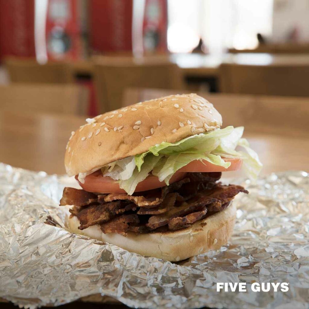 Five Guys Burgers Menu