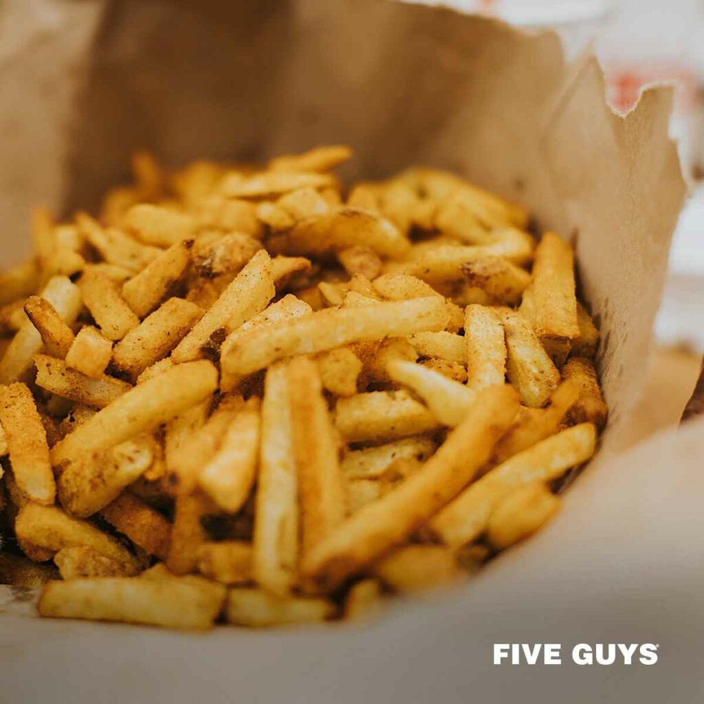 Five Guys Fries Menu Met prijzen 