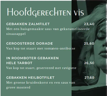 Bardot Nederland Hoofdgerechten Vis Menu Met Prijzen